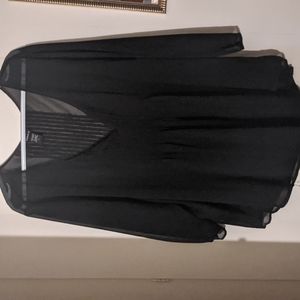 Long sleeve sheer top